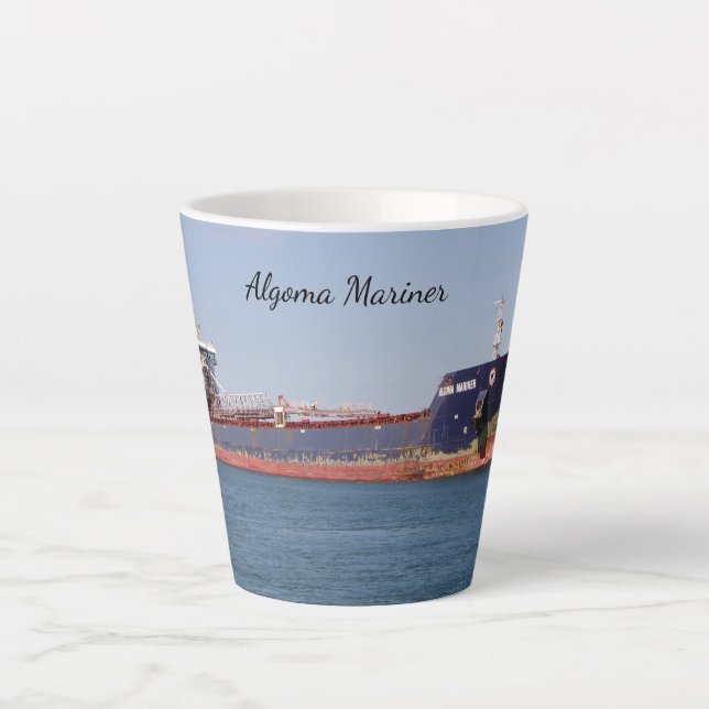 Caneca De Café Latte Algoma Mariner lata (Frente)
