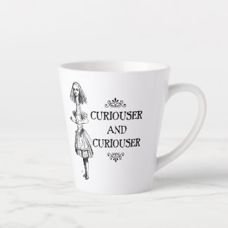 Caneca De Café Latte Alice - Curiosa e Curiosa