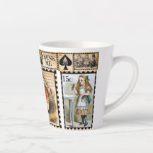Alice No País Das Maravilhas Latte Mug