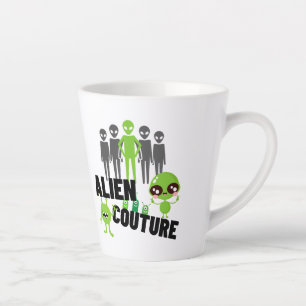 Caneca De Café Latte Alienígena.w