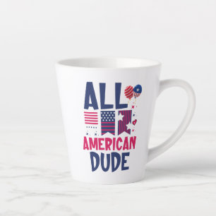 Caneca De Café Latte All American Dude-96993