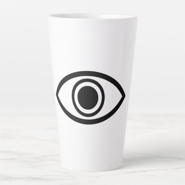 Caneca De Café Latte all seeing eye (Frente)