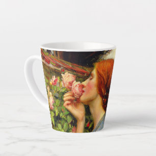 Caneca De Café Latte Alma da Rosa John William Waterhouse