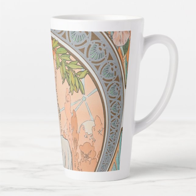 Caneca De Café Latte Alphonse Mucha (Direita)