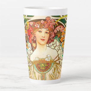 Caneca De Café Latte Alphonse Mucha Art Nouveau Daydre