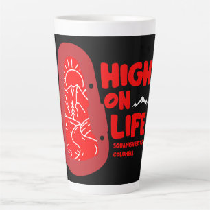 Caneca De Café Latte Alpinismo Esmagado Canadá