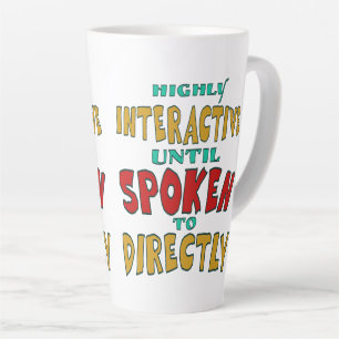 Caneca De Café Latte Altamente Interativo Até Ser Falado Diretamente En