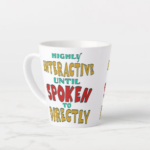 Caneca De Café Latte Altamente Interativo Até Ser Falado Diretamente En