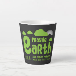 Caneca De Café Latte Alterações climáticas | Poluição por carbono | Açã