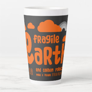 Caneca De Café Latte Alterações climáticas   Poluição por carbono   Açã