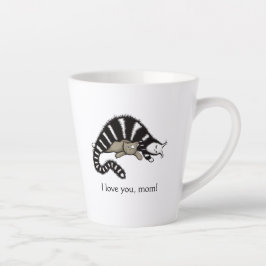 Caneca De Café Latte Ama Mãe Gato Mãe Bonita Mamma