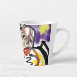 Caneca De Café Latte Amante de cães à noite