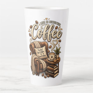 Caneca De Café Latte Amante de Café – A Vida é Melhor Com Café