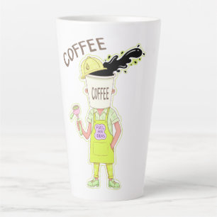 Caneca De Café Latte Amante de Café Divertido – Combustível para Ideias