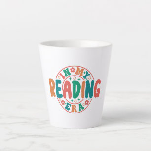 Caneca De Café Latte Amante de Livros da Moda "Na Minha Era de Leitura"