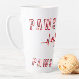 Caneca De Café Latte Amante de os animais de Tipografia de Pet Lover de