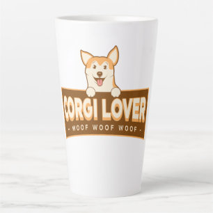 CANECA DE CAFÉ LATTE AMANTE DO CORGI
