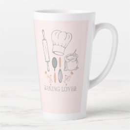 Caneca De Café Latte amante do padeiro