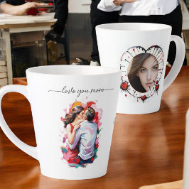 Caneca De Café Latte amantes da placa de Férias Soft