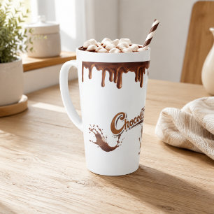 Caneca De Café Latte Amantes de Chocolate Salpico de Chocolate Derretid