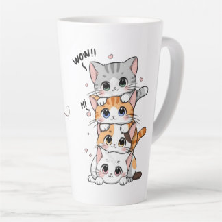Caneca De Café Latte Amantes de gatos