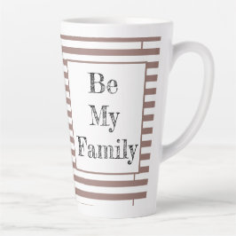Caneca De Café Latte Amantes de gatos orgulhosos e famílias de estimaçã