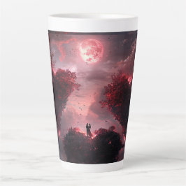 Caneca De Café Latte Amantes Entwinados