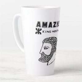 Caneca De Café Latte amazigh rei Massinissa Kabyle algerie Marrocos