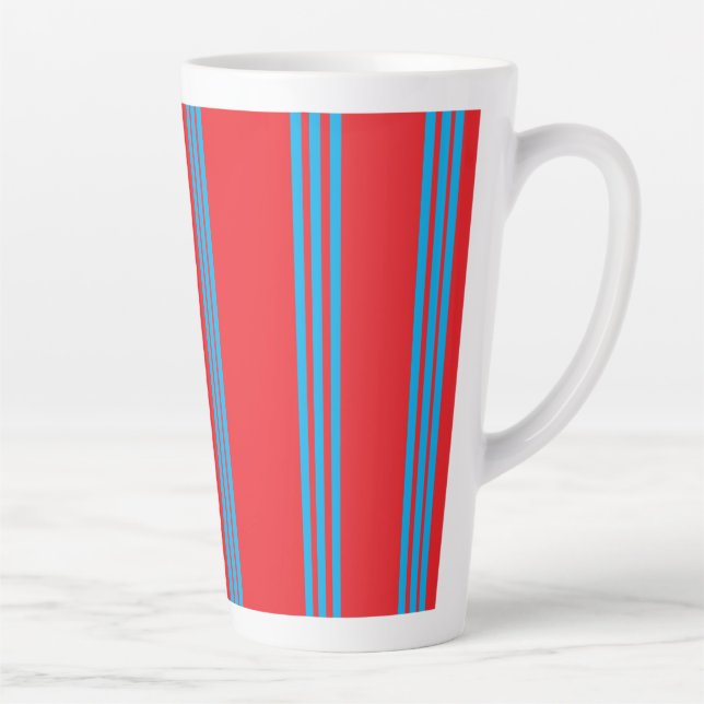 Caneca De Café Latte Âmbar Azul (Direita)