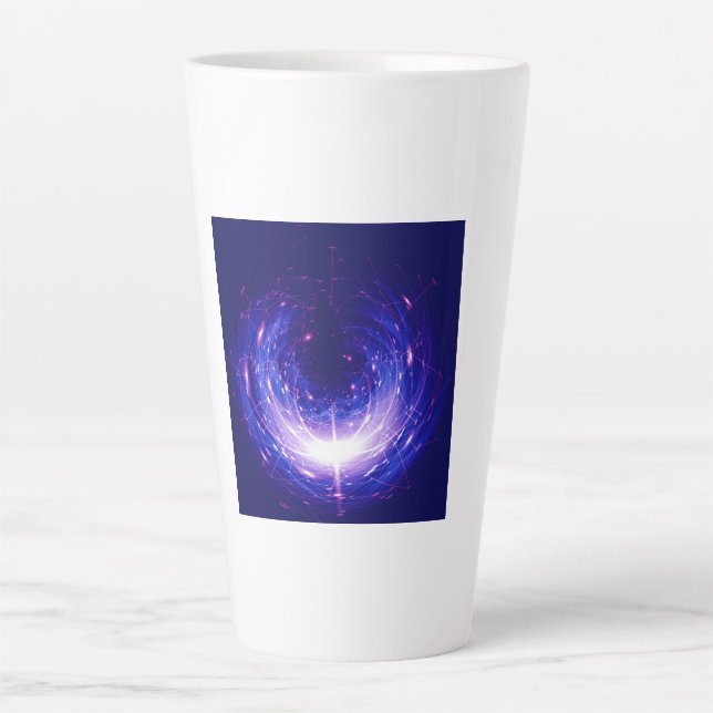 Caneca De Café Latte Amberlight Cold Blue Polar Flare (Frente)