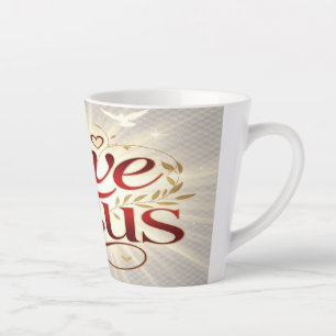 Caneca De Café Latte Ame Jesus