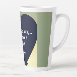 Caneca De Café Latte Ame o que você está fazendo, Olive Mug - Adiela Ak