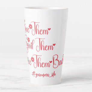 Caneca De Café Latte Ame-os, Mima-os, Devolva-os à Vovó, Engraçado