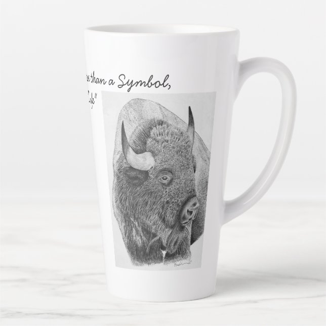 Caneca De Café Latte American Buffalo (Direita)