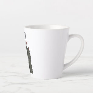 Caneca De Café Latte American Bully Mamãe Bonita Cachorro Mamãe Engraça