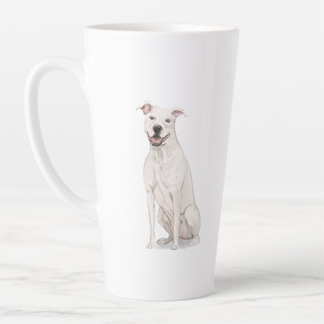Caneca De Café Latte American Staffordshire Terrier (Esquerda)