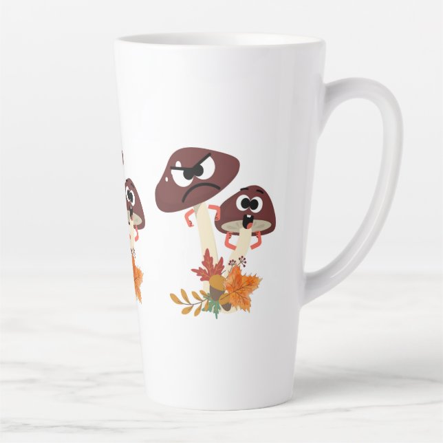 CANECA DE CAFÉ LATTE AMIGOS COGUMELO    (Direita)