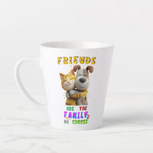 Caneca De Café Latte Amigos Copos São A Família Que Escolhemos