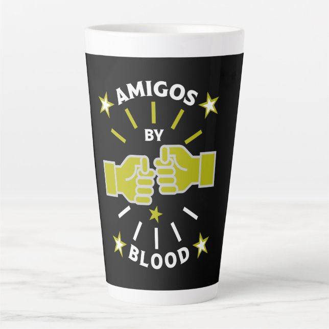 Caneca De Café Latte Amigos da Melhor Amigos (Frente)