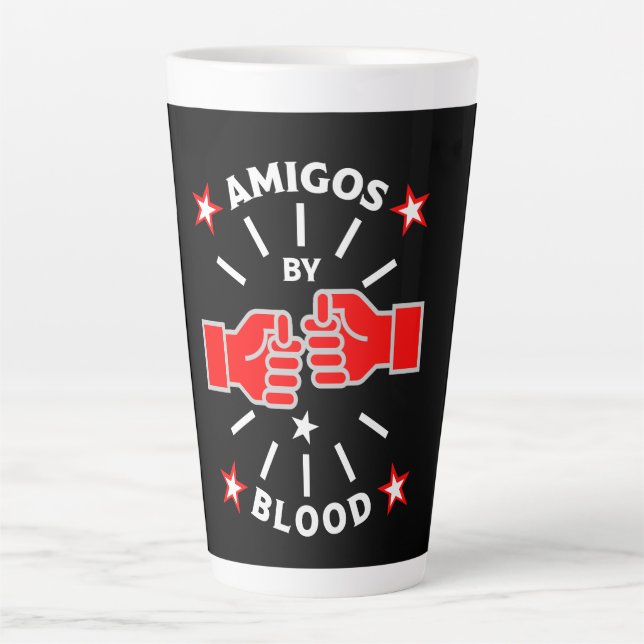 Caneca De Café Latte Amigos da Melhor Amigos (Frente)