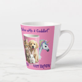 Caneca De Café Latte "Amigos de Furto, Sips de Fluffy: Café com uma Boc