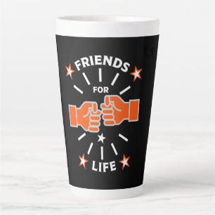 Caneca De Café Latte Amigos Para A Vida