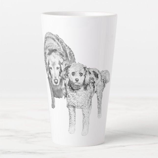Caneca De Café Latte Amigos Suaves, Calor Matinal (Frente)