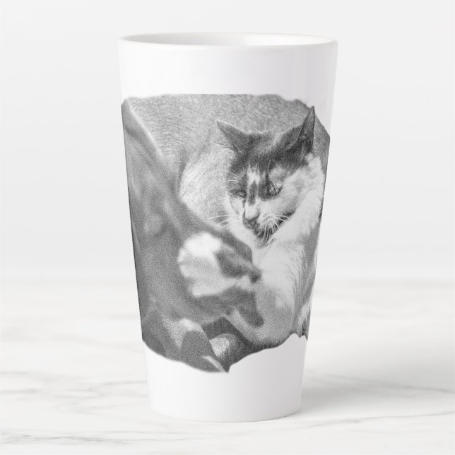 Caneca De Café Latte Amizade com ponta de gelo (Frente)