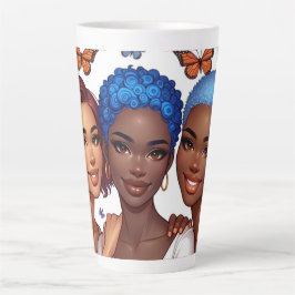 Caneca De Café Latte Amizade e Palavras