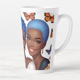 Caneca De Café Latte Amizade e Palavras