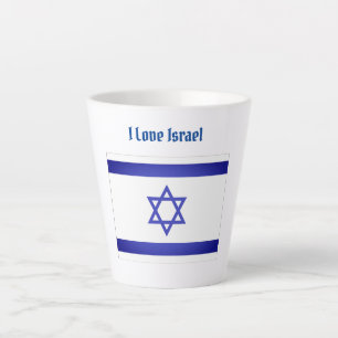 Caneca De Café Latte Amo Israel