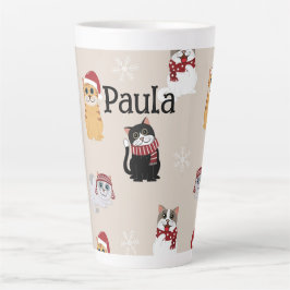 Caneca De Café Latte Amo meus gatos