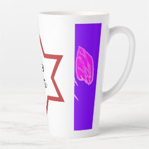 Caneca De Café Latte Amo-te a ser uma mama, palavras, mensagem divertid
