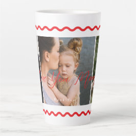 Caneca De Café Latte Amo-Te Mãe Obrigado Foto